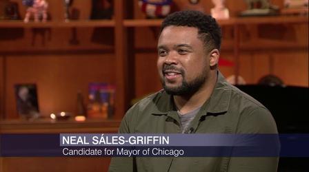 Video thumbnail: Chicago Tonight Tech Exec Neal Sáles-Griffin Launching Bid for Chicago Mayor