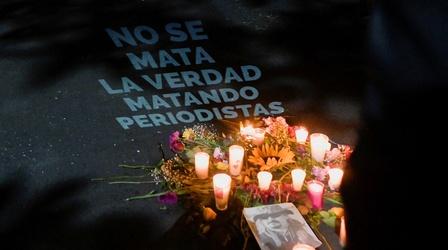 Video thumbnail: PBS NewsHour Calls for change amid rise in murders of Mexican journalists