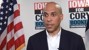 Booker talks Israel, taxes and charters in press briefing