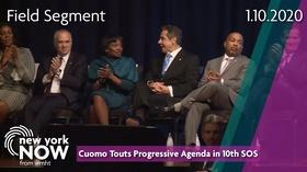 Video thumbnail: New York NOW Cuomo Touts Progressive Agenda in 10th State of the State