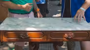Appraisal: Liberace's American Marble-top Pier Table, ca. 1860