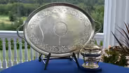 Appraisal: 1966 "Amberoid" Horse Racing Silver Trophies