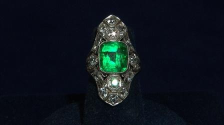 Video thumbnail: Antiques Roadshow Appraisal: Art Deco Emerald & Diamond Ring