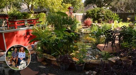 Video thumbnail: Central Texas Gardener Peaceful Island: Backyard Japanese Pond Garden