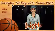 Write a List