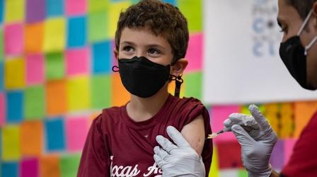 Video thumbnail: PBS NewsHour News Wrap: COVID vaccinations begin for children under age 5