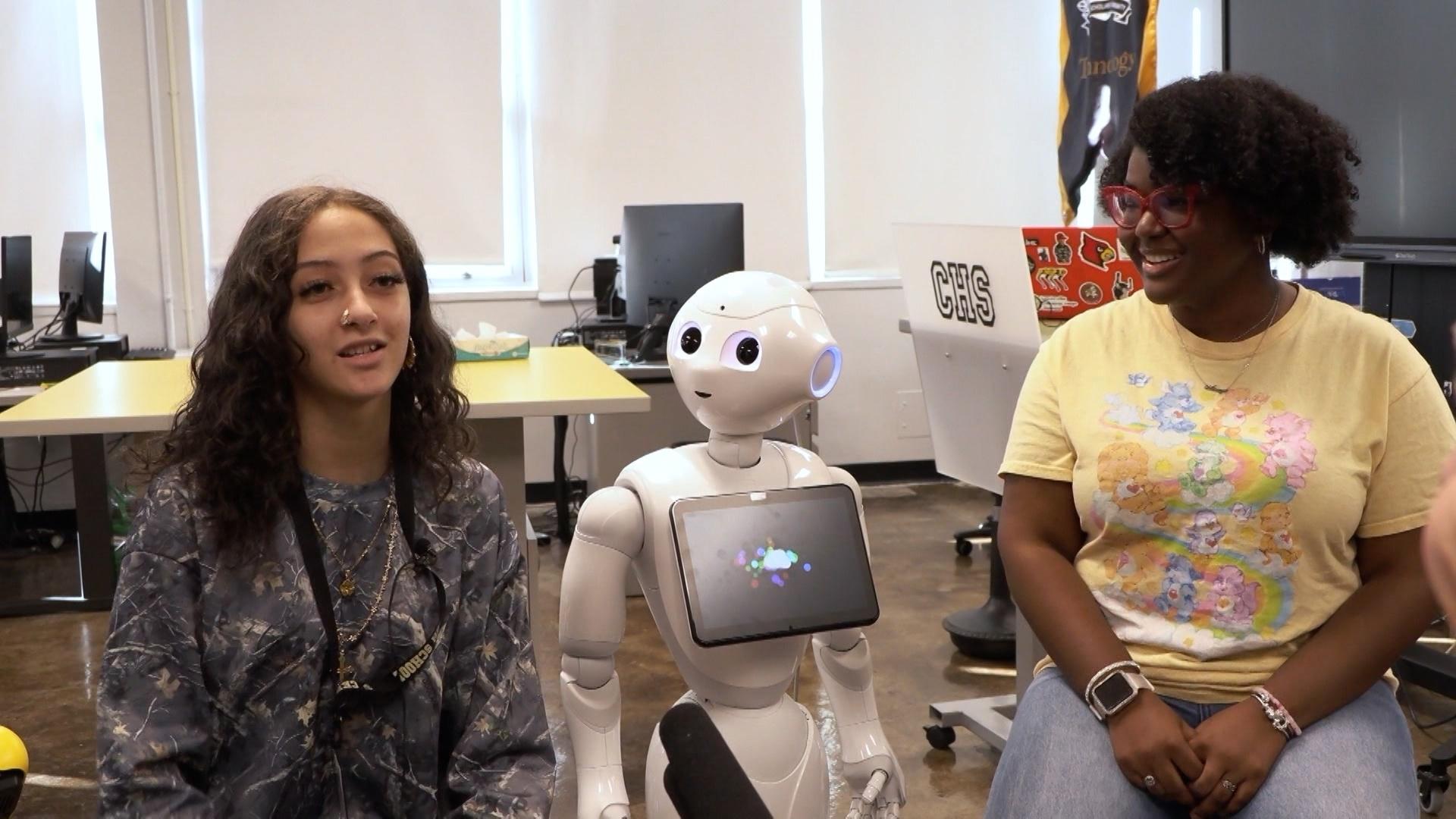 Robot Helping Students Learn