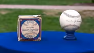 Appraisal: Walter Johnson-signed Baseball with Box, ca. 1925