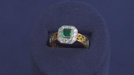 Video thumbnail: Antiques Roadshow Appraisal: Diamond & Emerald Conversion Ring, ca. 1920