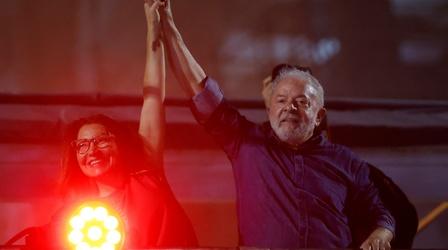 Video thumbnail: PBS NewsHour Brazil's former leftist leader defeats far-right president