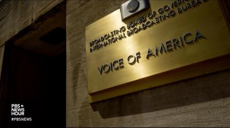 Video thumbnail: PBS NewsHour CEO of Voice of America's parent agency defies subpoena