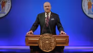 Speech serves to set up governor's re-election campaign