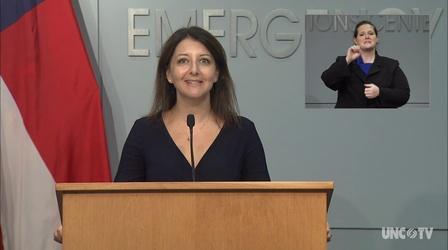 Video thumbnail: NC Emergency Management and Weather 09/03/20 Coronavirus Briefing: Dr. M. Cohen (English)