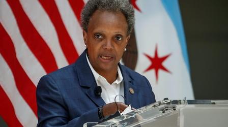 Video thumbnail: PBS NewsHour Lightfoot: Chicago's rising COVID cases are 'great concern'