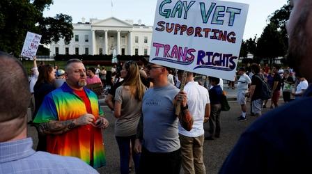 Video thumbnail: PBS NewsHour Transgender individuals may now openly join the military