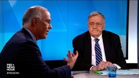 Video thumbnail: PBS NewsHour Shields and Brooks on Trump-Pelosi feud, 2020 Democrats
