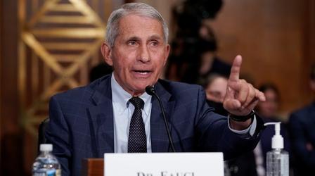Video thumbnail: PBS NewsHour Dr. Fauci on CDC's reimposed mask guidelines, vaccinations