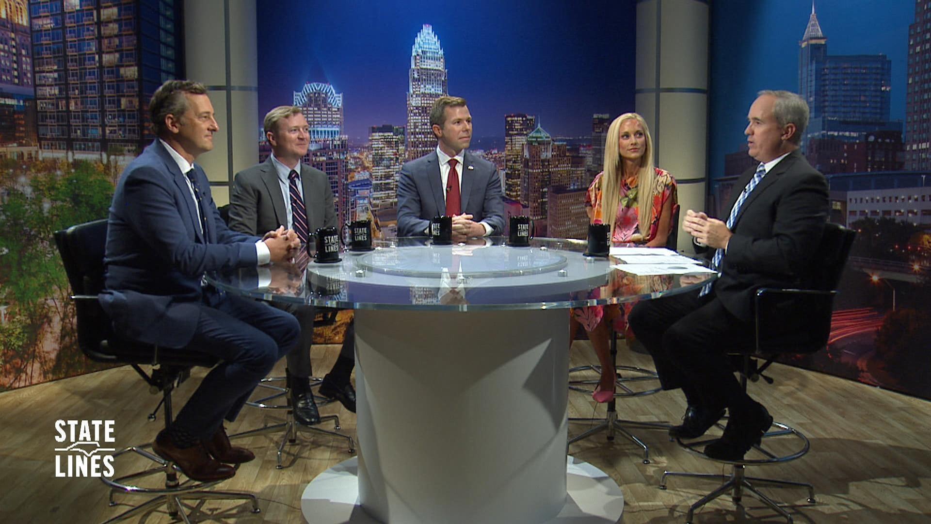 Host of State Lines, Kelly McCullen and panelists.