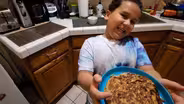 Tiberius Makes Banana Pancakes!
