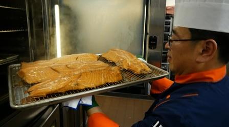 Video thumbnail: PBS NewsHour Invasive Asian carp: both a menace and a surprising entrée