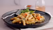 Creamy Basil Sauce with Chicken and Pasta Recipe