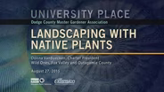 Landscaping with Native Plants