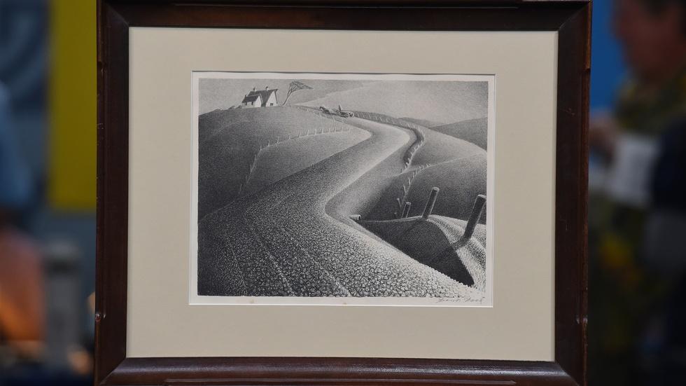 Antiques Roadshow Appraisal 1941 Grant Wood "March" Lithograph