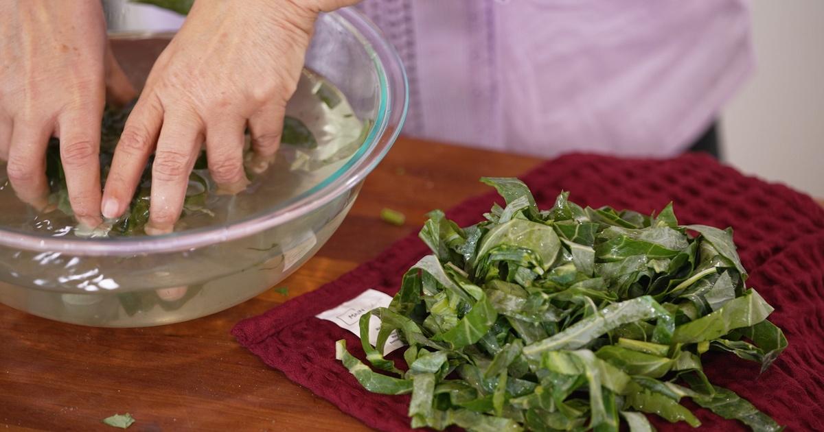 The Key Ingredient How to Clean and Prep Collard Greens Season 3 KPBS