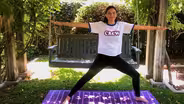 Warrior Pose with Sarah