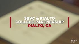 Video thumbnail: State of the Empire SBVC & Rialto College Partnership