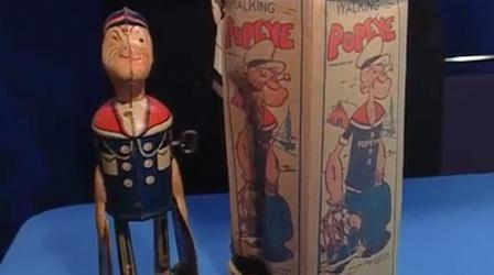 Video thumbnail: Antiques Roadshow Appraisal: Popeye Tin Toy & Box, ca. 1915