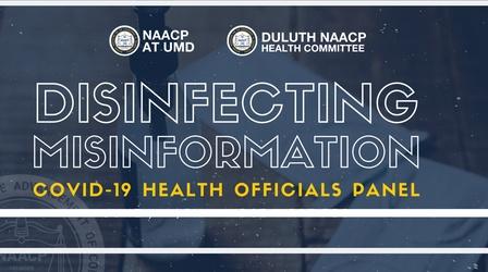 Video thumbnail: WDSE Doctors on Call NAACP Disinfecting Misinformation Panel