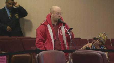 Video thumbnail: Chicago Tonight Public Speaker Removed from City Council Meeting