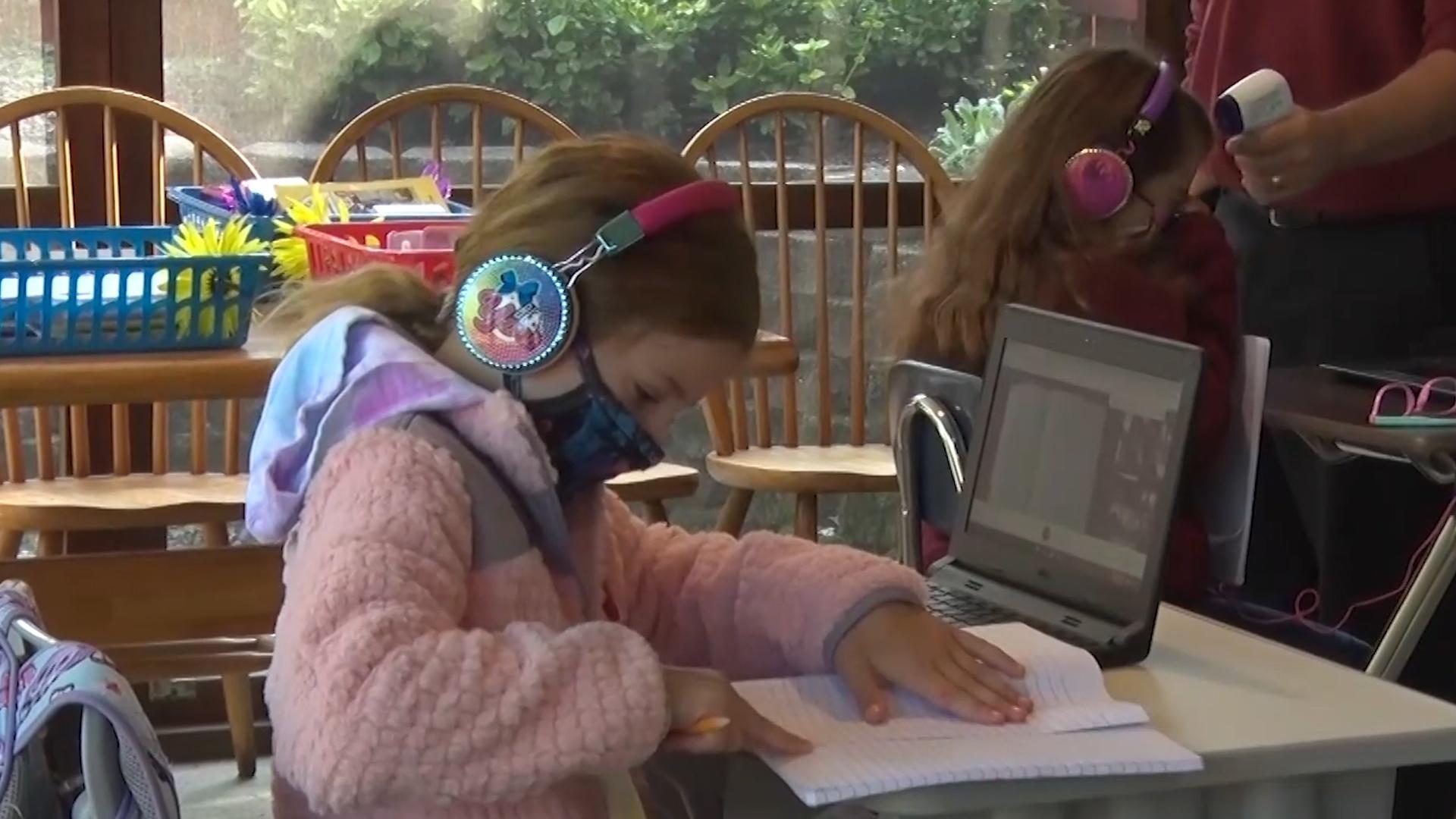 Learning pods create classroom feel for remote students | NJTV News ...
