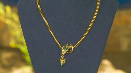 Appraisal: Victorian Gold Necklace with Heart Pendant
