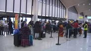 Air travelers heading south: 'We've been locked up so long!'