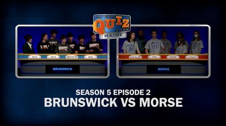 Video thumbnail: High School Quiz Show: Maine Brunswick vs. Morse