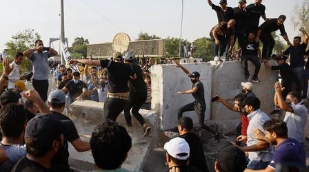 Video thumbnail: PBS NewsHour Political infighting in Iraq prompts protests, instability