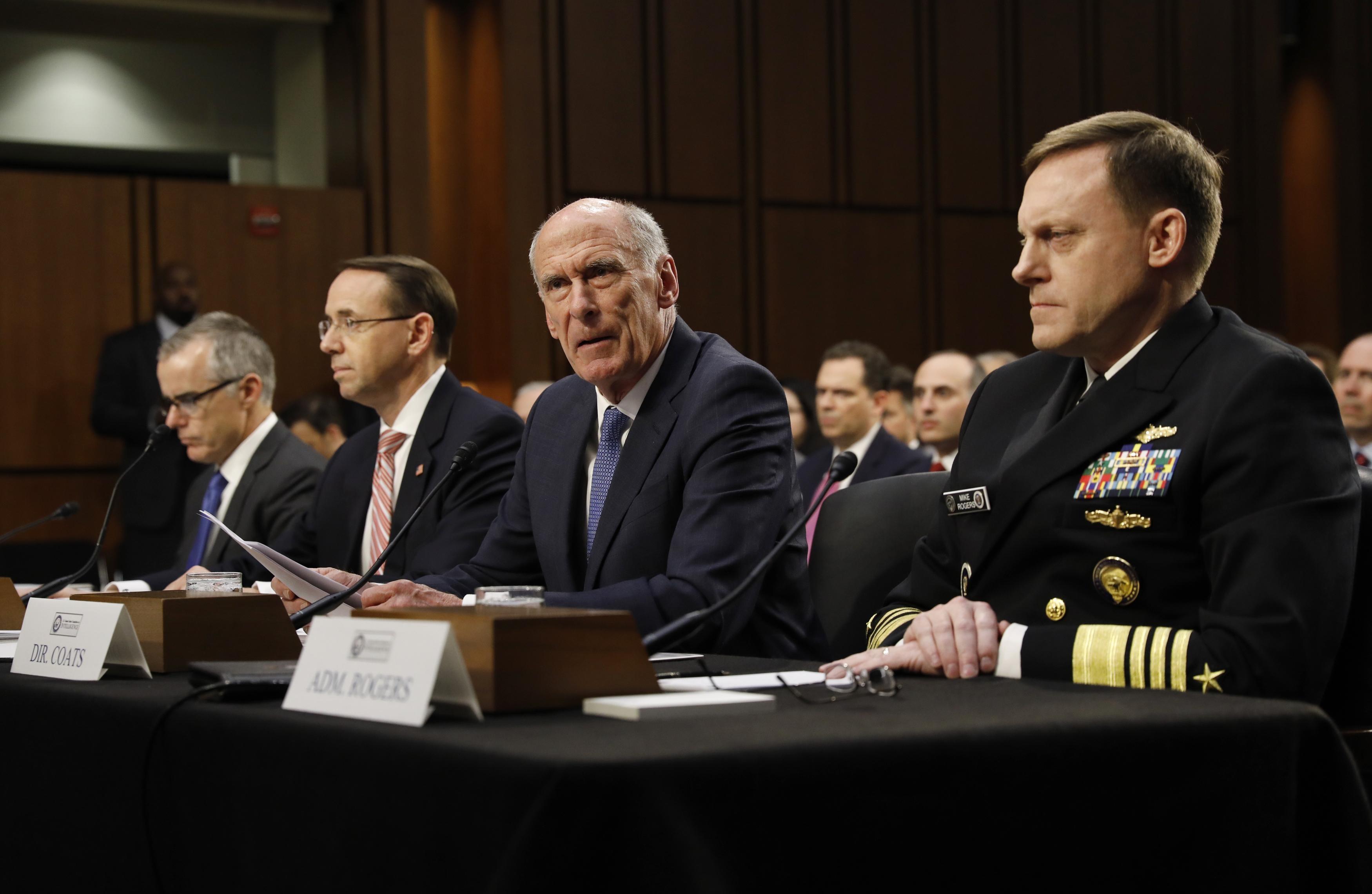 Intel chiefs sidestep senators’ Russia probe questions