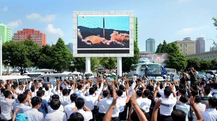 Video thumbnail: PBS NewsHour New U.N. sanctions trigger sharp warning from North Korea