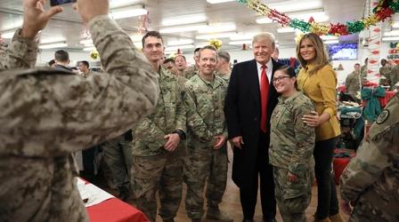 Video thumbnail: PBS NewsHour Trump makes surprise visit to U.S. troops in Iraq