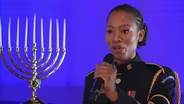 Armed forces members celebrate Hanukkah through song