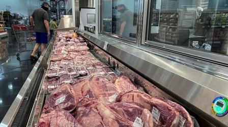 Video thumbnail: PBS NewsHour Conservatives beef with Biden over false red meat claims