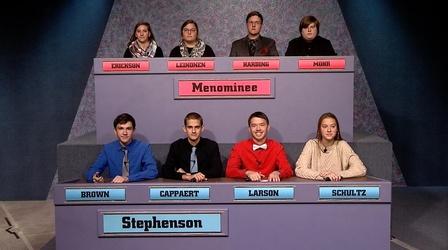 Video thumbnail: High School Bowl 4214: Menominee vs Stephenson