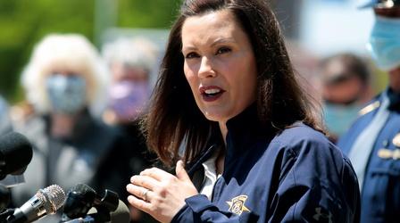 Video thumbnail: PBS NewsHour Michigan Gov. Gretchen Whitmer on managing the COVID crisis