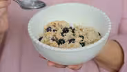 Granola Porridge with Blueberries and Cream | Kitchen Recipe