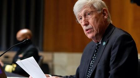 Video thumbnail: PBS NewsHour Head of NIH on reining in raging virus, vaccine progress