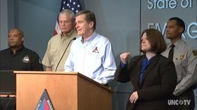 Video thumbnail: NC Emergency Management and Weather NC Gov. R. Cooper's Weather Briefing 4:00 PM 09/02/19