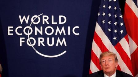 Video thumbnail: PBS NewsHour Trump pushes economic agenda, woos investment at Davos