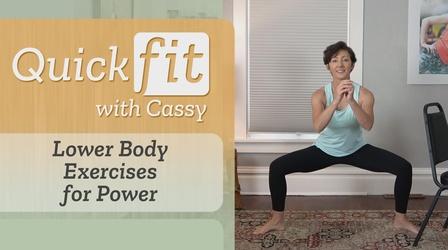 Video thumbnail: Quick Fit with Cassy Lower Body Exercises for Power